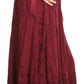 Sakkas Debora Full Length Embroidered Maxi Skirt with Adjustable Waist