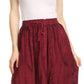 Sakkas Debora Full Length Embroidered Maxi Skirt with Adjustable Waist