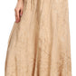 Sakkas Debora Full Length Embroidered Maxi Skirt with Adjustable Waist