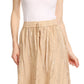 Sakkas Debora Full Length Embroidered Maxi Skirt with Adjustable Waist