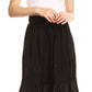 Sakkas Tania Long Bohemian Embroidered Maxi Skirt with Adjustable Waist