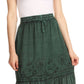 Sakkas Tania Long Bohemian Embroidered Maxi Skirt with Adjustable Waist