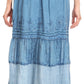Sakkas Tania Long Bohemian Embroidered Maxi Skirt with Adjustable Waist