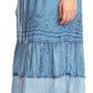 Sakkas Tania Long Bohemian Embroidered Maxi Skirt with Adjustable Waist