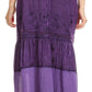 Sakkas Tania Long Bohemian Embroidered Maxi Skirt with Adjustable Waist