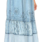 Sakkas Tania Long Bohemian Embroidered Maxi Skirt with Adjustable Waist