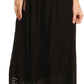 Sakkas Harley Bohemian Embroidered Ethnic Maxi Skirt Adjustable Waist Ruffle Trim