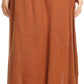 Sakkas Harley Bohemian Embroidered Ethnic Maxi Skirt Adjustable Waist Ruffle Trim