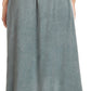 Sakkas Harley Bohemian Embroidered Ethnic Maxi Skirt Adjustable Waist Ruffle Trim