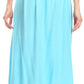 Sakkas Harley Bohemian Embroidered Ethnic Maxi Skirt Adjustable Waist Ruffle Trim