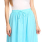 Sakkas Harley Bohemian Embroidered Ethnic Maxi Skirt Adjustable Waist Ruffle Trim
