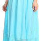 Sakkas Harley Bohemian Embroidered Ethnic Maxi Skirt Adjustable Waist Ruffle Trim