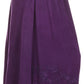 Sakkas Harley Bohemian Embroidered Ethnic Maxi Skirt Adjustable Waist Ruffle Trim