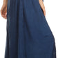Sakkas Indra Thin Lightweight Summer Bohemian Skirt With Detailed Lace Embroidery