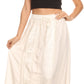 Sakkas Indra Thin Lightweight Summer Bohemian Skirt With Detailed Lace Embroidery