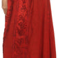 Sakkas Indra Thin Lightweight Summer Bohemian Skirt With Detailed Lace Embroidery