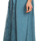 Sakkas Indra Thin Lightweight Summer Bohemian Skirt With Detailed Lace Embroidery