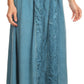 Sakkas Indra Thin Lightweight Summer Bohemian Skirt With Detailed Lace Embroidery