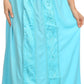 Sakkas Indra Thin Lightweight Summer Bohemian Skirt With Detailed Lace Embroidery
