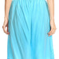 Sakkas Beyza  Casual Peasant Mid Skirt with Elastic Waist Embroidery and Eyelet