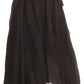 Sakkas Beyza  Casual Peasant Mid Skirt with Elastic Waist Embroidery and Eyelet