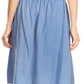 Sakkas Beyza  Casual Peasant Mid Skirt with Elastic Waist Embroidery and Eyelet