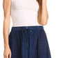 Sakkas Beyza  Casual Peasant Mid Skirt with Elastic Waist Embroidery and Eyelet