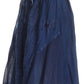 Sakkas Eris Stonewashed Mid Skirt with Adjustable waist Embroidery and Eyelet
