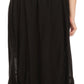 Sakkas Lucia Handkerchief Ruffled mid Length Casual Skirt with Embroidery