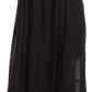 Sakkas Lucia Handkerchief Ruffled mid Length Casual Skirt with Embroidery