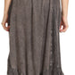 Sakkas Lucia Handkerchief Ruffled mid Length Casual Skirt with Embroidery