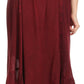 Sakkas Lucia Handkerchief Ruffled mid Length Casual Skirt with Embroidery
