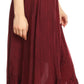 Sakkas Lucia Handkerchief Ruffled mid Length Casual Skirt with Embroidery