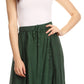 Sakkas Lucia Handkerchief Ruffled mid Length Casual Skirt with Embroidery