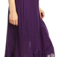 Sakkas Lucia Handkerchief Ruffled mid Length Casual Skirt with Embroidery