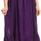 Sakkas Lucia Handkerchief Ruffled mid Length Casual Skirt with Embroidery