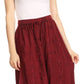Sakkas Emma Adjustable Handkerchief  Eyelet Hem Casual Skirt with  Embroidery