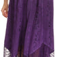 Sakkas Emma Adjustable Handkerchief  Eyelet Hem Casual Skirt with  Embroidery