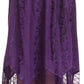 Sakkas Emma Adjustable Handkerchief  Eyelet Hem Casual Skirt with  Embroidery