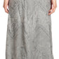 Sakkas Evelyn Womens Stonewashed Maxi Ruffle Skirt with Elastic Waist & Embroidery