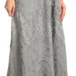 Sakkas Evelyn Womens Stonewashed Maxi Ruffle Skirt with Elastic Waist & Embroidery