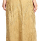 Sakkas Evelyn Womens Stonewashed Maxi Ruffle Skirt with Elastic Waist & Embroidery