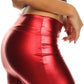 Sakkas Kaie Women's Shiny Metallic Liquid Wet Look Mini Skirt
