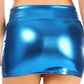 Sakkas Kaie Women's Shiny Metallic Liquid Wet Look Mini Skirt