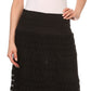 Sakkas Leo Long Tall Lined Embroidered Bohemian High Or Low Waist Foldover Skirt