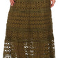Sakkas Leo Long Tall Lined Embroidered Bohemian High Or Low Waist Foldover Skirt