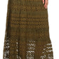 Sakkas Leo Long Tall Lined Embroidered Bohemian High Or Low Waist Foldover Skirt