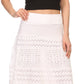 Sakkas Leo Long Tall Lined Embroidered Bohemian High Or Low Waist Foldover Skirt