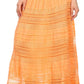 Sakkas March Bohemian Lace Embroidered Skirt With Lining And Foldover Waist