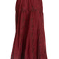 Sakkas Olivia Womens Maxi Bohemian Gypsy Long Skirt With Elastic Waist and Lace